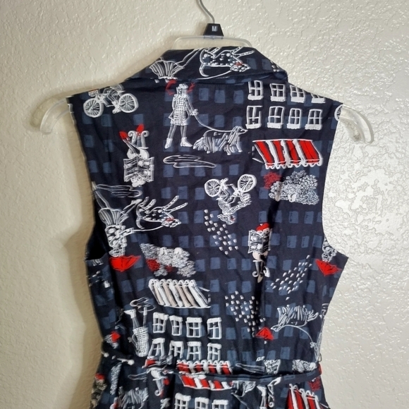 ModCloth Community Brunch Buttoned Shirt Dress Sz M - Picture 7 of 9